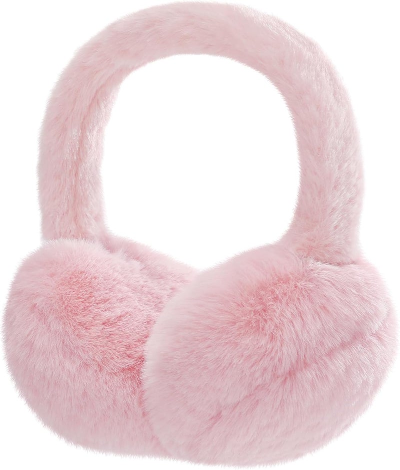 Clothclose Ear Muffs for Kids - Furry Ear Muffs for Winter Women Girls Boys, Foldable Cozy Winter Earmuffs Warmers - Image 1
